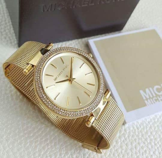 Michael Kors Darci Gold Dial Gold Mesh Bracelet Watch for Women - MK3368