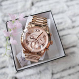 Michael Kors Cooper Rose Gold Rose Gold Steel Strap Watch for Women - MK6275