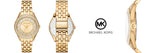 Michael Kors Harlowe Three-Hand Quartz Gold Dial Gold Steel Strap Watch For Women - MK4709 Buy Now By Michael Kors