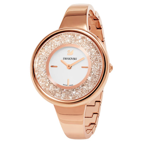 Swarovski Crystalline Bracelet White Dial Rose Gold Steel Strap Watch for Women - 5269250 Buy Now By Swarovski
