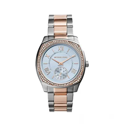 Michael Kors Bryn Quartz Blue Dial Two Tone Steel Strap Watch For Women - MK6136 Buy Now By Michael Kors