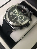 Bulova Marine Star Chronograph Black Dial Black Rubber Strap Watch for Men - 98B127 Buy Now By Bulova