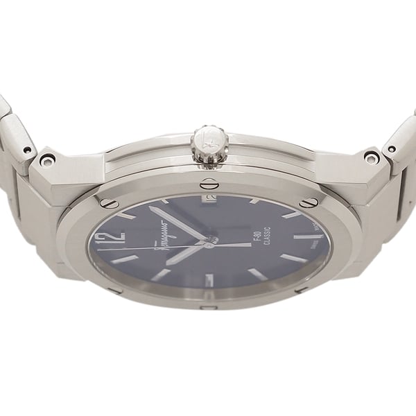 Salvatore Ferragamo F-80 Classic Blue Dial Silver Steel Strap Watch for Men - SFDT01320 Buy Now By Salvatore Ferragamo