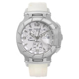 Tissot T Race Lady Chronograph White Dial White Rubber Strap Watch for Women - T048.217.17.017.00 Buy Now By Tissot