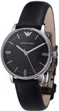 Emporio Armani Classic Quartz Black Dial Black Leather Strap Watch For Women - AR1600 Buy Now By Emporio Armani