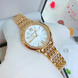 Michael Kors Mindy Three Hand White Dial Rose Gold Steel Strap Watch for Women - MK7078 Buy Now By Michael Kors