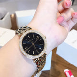 Michael Kors Mini Darci Quartz Black Dial Gold Steel Strap Watch For Women - MK3738 Buy Now By Michael Kors