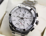 Tag Heuer Aquaracer White Dial Silver Steel Strap Watch for Men - CAY1111.BA0927 Buy Now By Tag Heuer