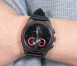 Maserati Traguardo Chronograph Black Dial Black Leather Strap Watch for Men - R8871612023 Buy Now By Maserati