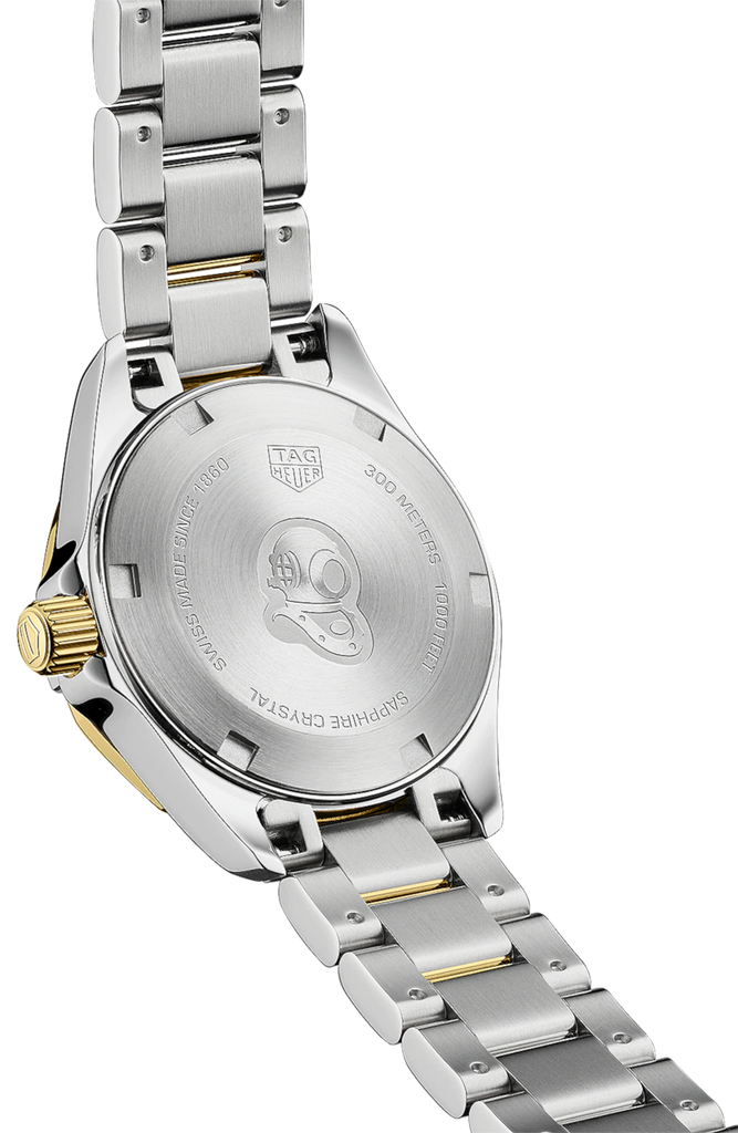 Tag Heuer Aquaracer Quartz Diamonds Mother of Pearl Dial Two Tone Steel Strap Watch for Men - WBD1422.BB0321