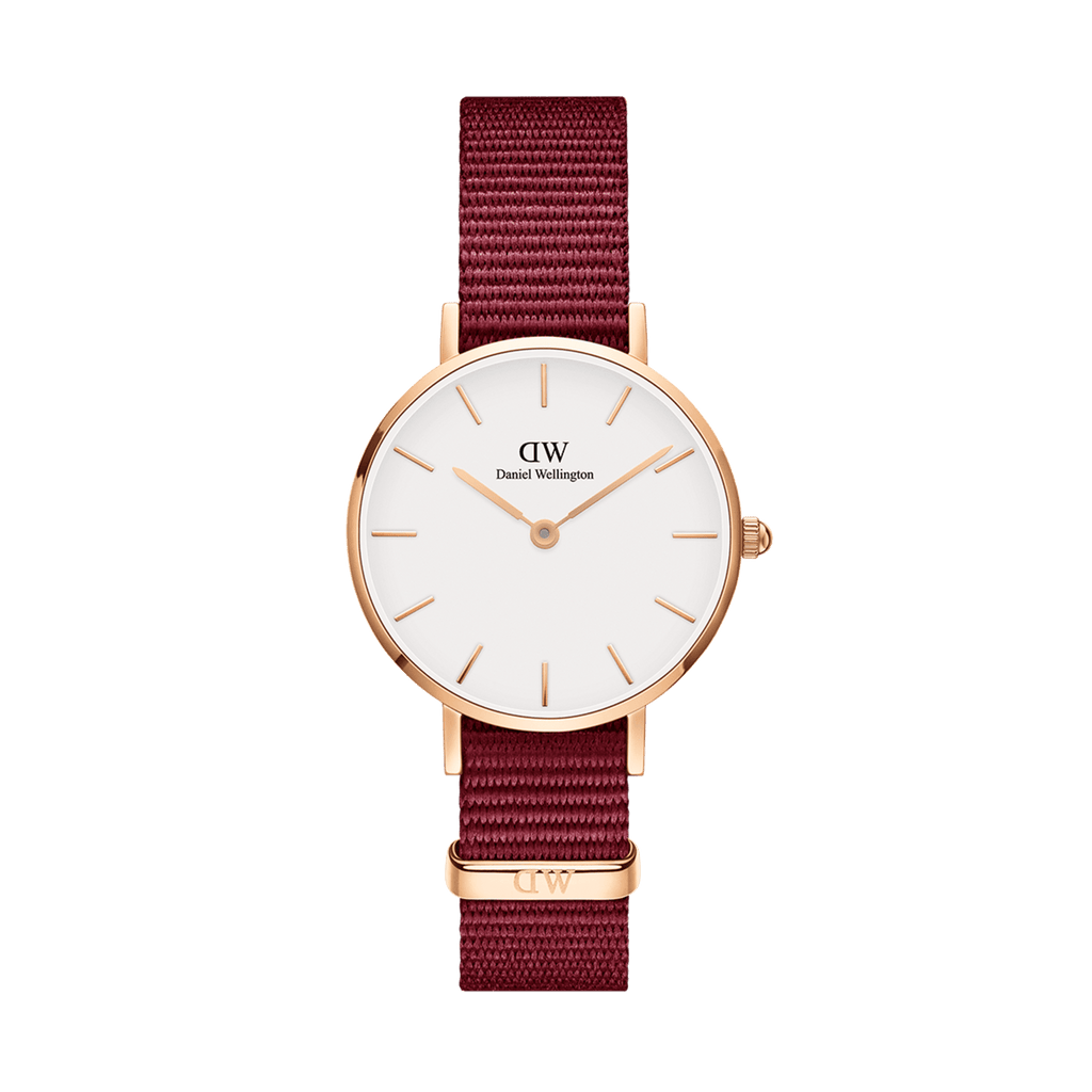 Daniel Wellington Roselyn 3A Petite White Dial Red NATO Strap Watch For Women - DW00100293 Buy Now By Daniel Wellington