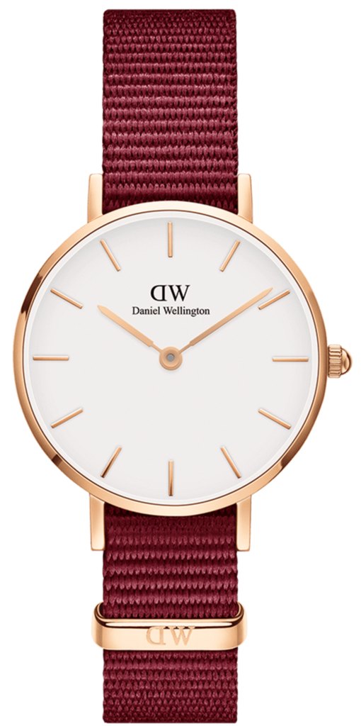 Daniel Wellington Roselyn 3A Petite White Dial Red NATO Strap Watch For Women - DW00100293 Buy Now By Daniel Wellington