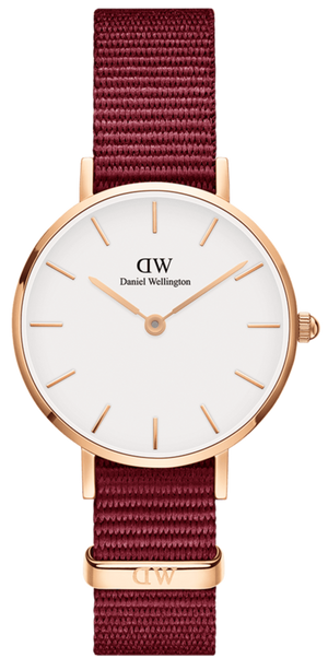 Daniel Wellington Roselyn 3A Petite White Dial Red NATO Strap Watch For Women - DW00100293 Buy Now By Daniel Wellington