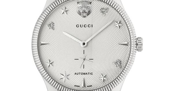Gucci G Timeless Automatic Silver Dial Silver Steel Strap Watch for Men - YA126354 Buy Now By Gucci