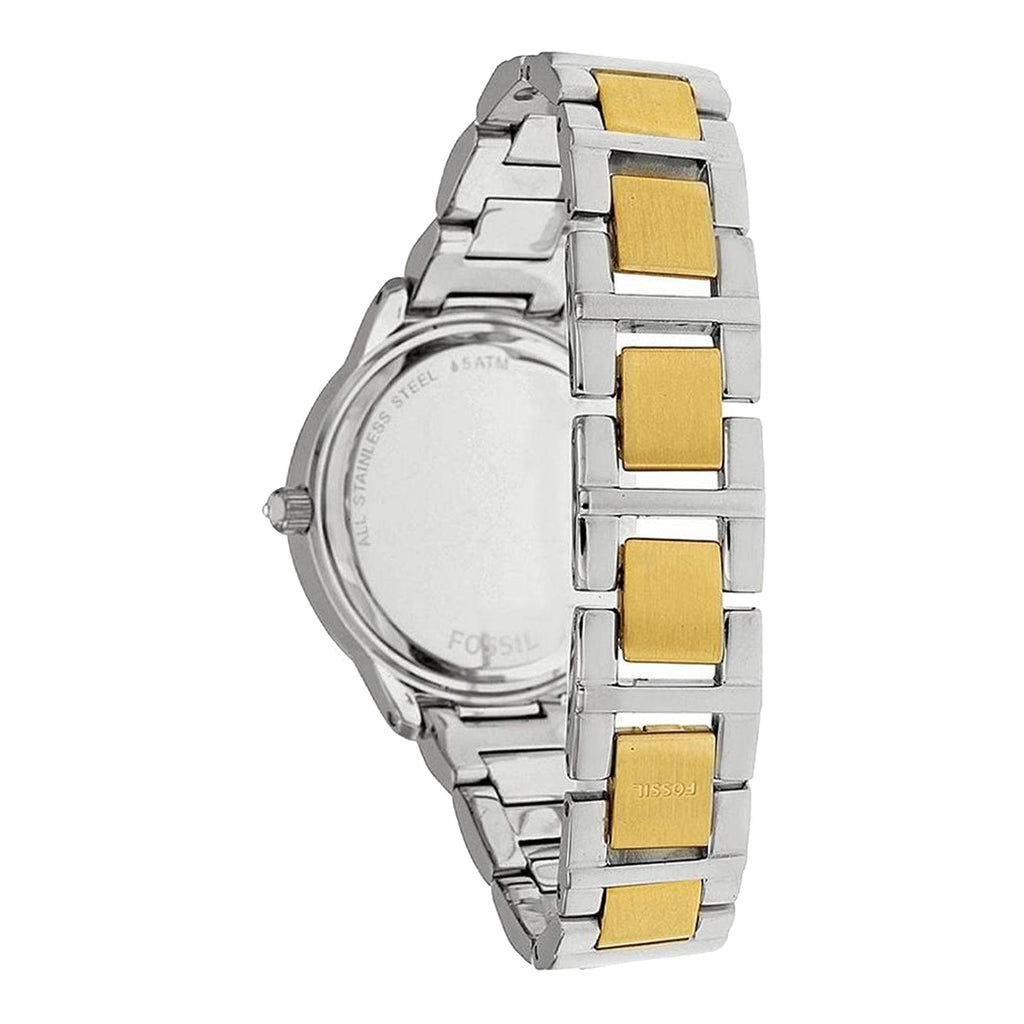 Fossil Jesse Crystals White Dial Two Tone Steel Strap Watch for Women - ES2409 Buy Now By Fossil