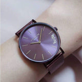 Coach Perry Purple Dial Purple Mesh Bracelet Watch for Women - 14503484 Buy Now By Coach