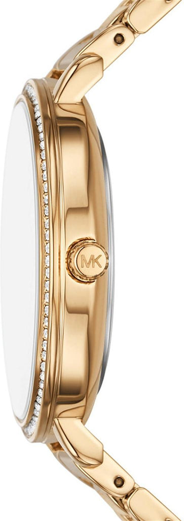 Michael Kors Pyper Three Hand White Dial Gold Steel Strap Watch For Women - MK4666 Buy Now By Michael Kors
