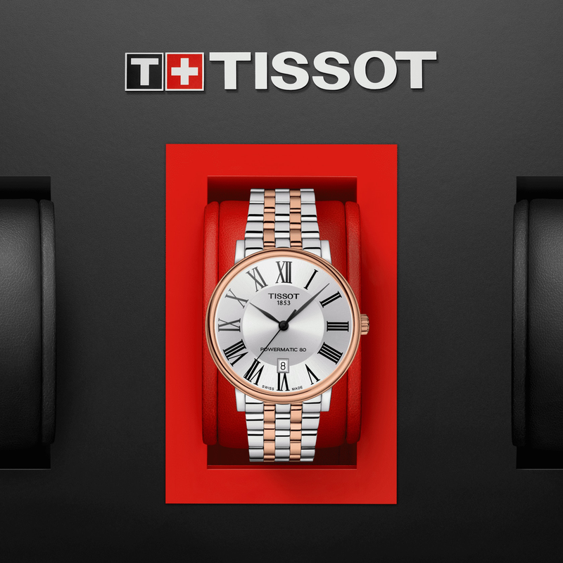 Tissot Carson Premium Powermatic 80 Silver Dial Two Tone Steel Strap Watch For Men - T122.407.22.033.00 Buy Now By Tissot
