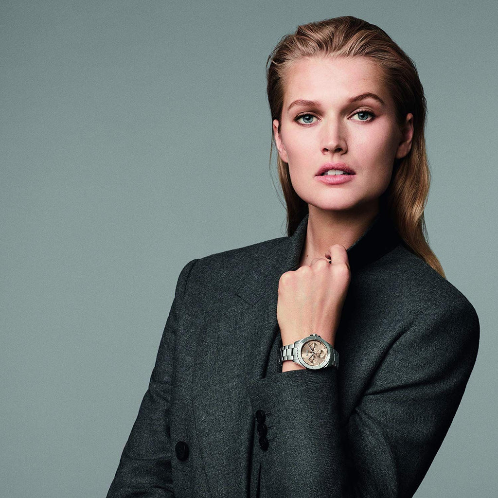 Hugo Boss Hera Chronograph Silver Dial Two Tone Steel Strap Watch for Women - 1502446 Buy Now By Hugo Boss