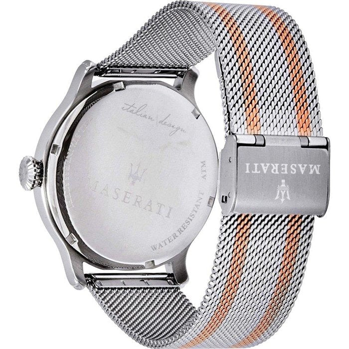 Maserati Epoca Silver Dial Two Tone Mesh Bracelet Watch For Men - R8853118005 Buy Now By Maserati