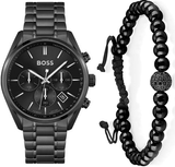 Hugo Boss Champion Black Dial Black Steel Strap Watch for Men - 1513960 Buy Now By Hugo Boss