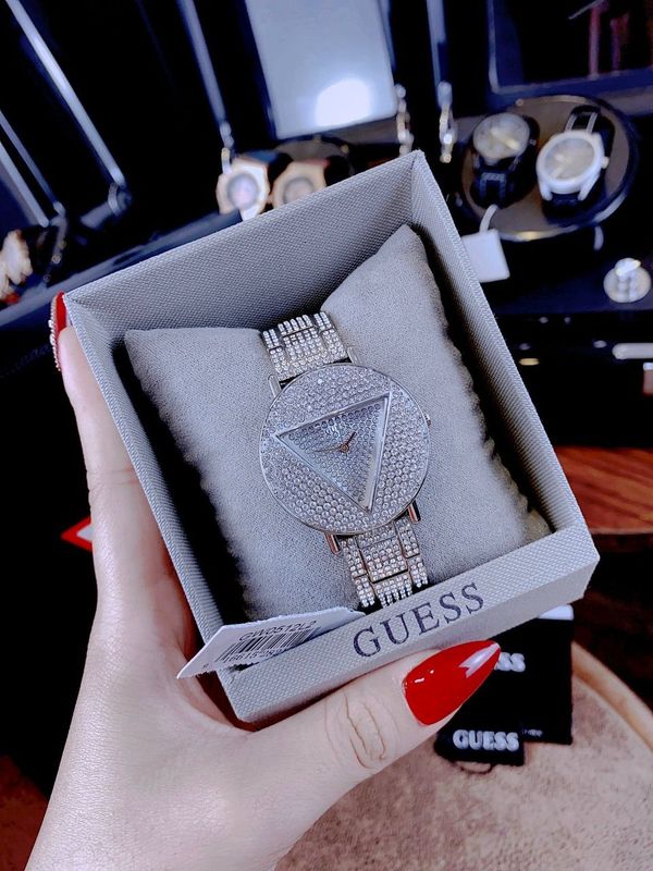 Guess Trend Diamonds Silver Dial Silver Steel Strap Watch for Women - GW0512L1 Buy Now By Guess