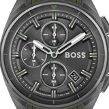 Hugo Boss Volane Chronograph Grey Dial Green Rubber Strap Watch For Men - 1513952 Buy Now By Hugo Boss