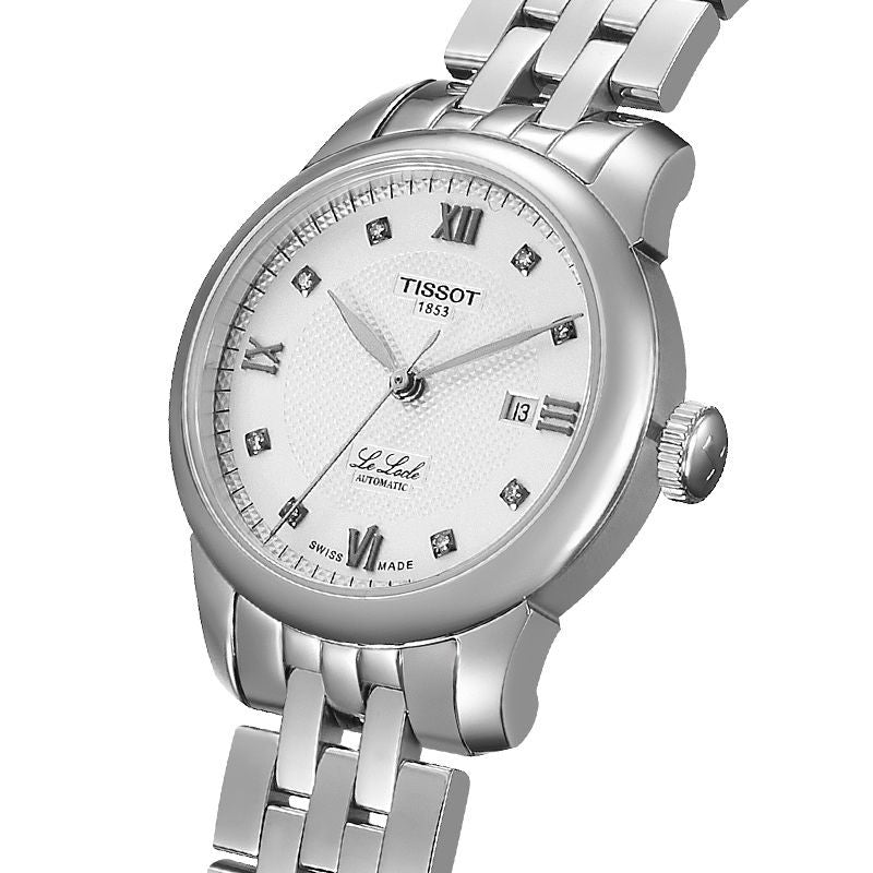 Tissot Le Locle Automatic Lady Silver Dial Silver Steel Strap Watch For Women - T006.207.11.036.00 Buy Now By Tissot