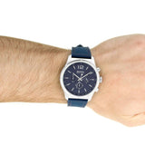 Hugo Boss Professional Chronograph Blue Dial Blue Silicone Strap Watch for Men - 1513526 Buy Now By Hugo Boss