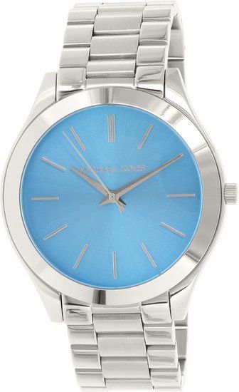 Michael Kors Runway Blue Dial Silver Steel Strap Watch for Women - MK3292 Buy Now By Michael Kors