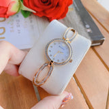 Bulova Crystal Collection Mother of Pearl Dial Gold Steel Strap Watch for Women - 98L225 Buy Now By Bulova