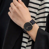 Daniel Wellington Classic Cornwall Black Dial Black NATO Strap Watch For Women - DW00100150 Buy Now By Daniel Wellington