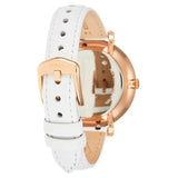 Fossil Jacqueline Quartz Mother of Pearl White Dial White Leather Strap Watch for Women - ES4579 Buy Now By Fossil