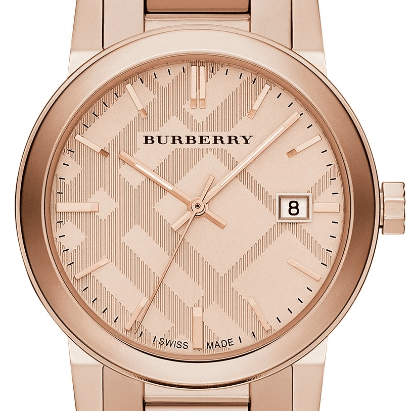 Burberry The City Rose Gold Dial Rose Gold Steel Strap Watch for Women - BU9039 Buy Now By Burberry