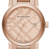Burberry The City Rose Gold Dial Rose Gold Steel Strap Watch for Women - BU9039 Buy Now By Burberry
