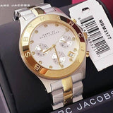 Marc Jacobs Blade Chronograph Silver Dial Two Tone Steel Strap Watch for Women - MBM3177 Buy Now By Marc Jacobs