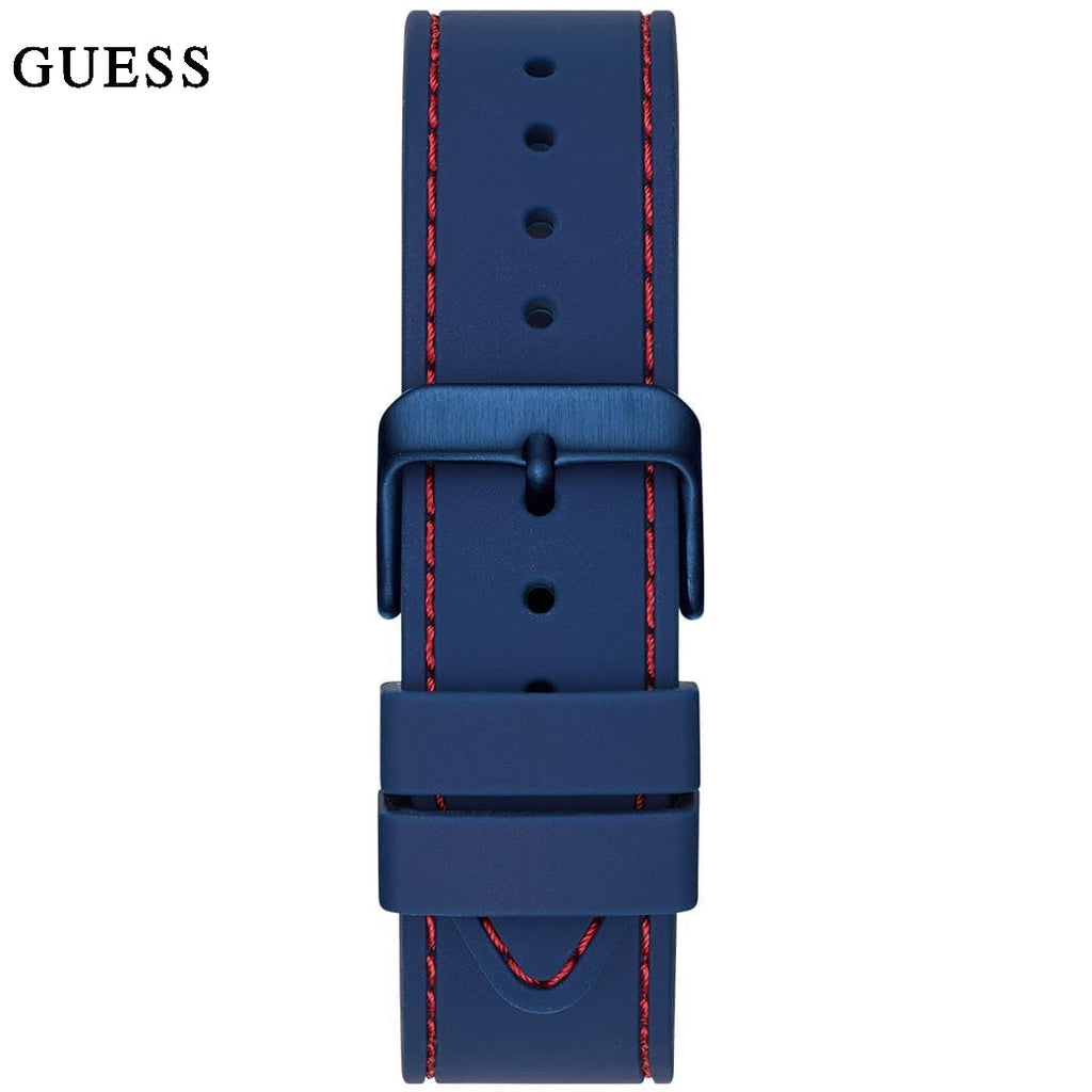 Guess Odyssey Analog Blue Dial Blue Rubber Strap Watch For Men - W1108G1 Buy Now By Guess