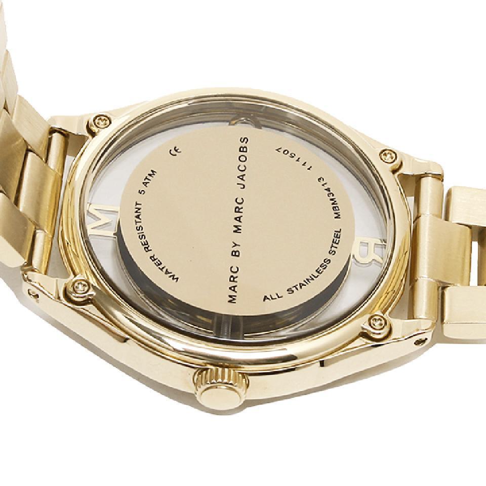Marc Jacobs Marc Tether Transparent Gold Dial Gold Steel Strap Watch for Women - MBM3413 Buy Now By Marc Jacobs