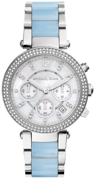 Michael Kors Parker White Dial Two Tone Steel Strap Watch for Women - MK6138 Buy Now By Michael Kors