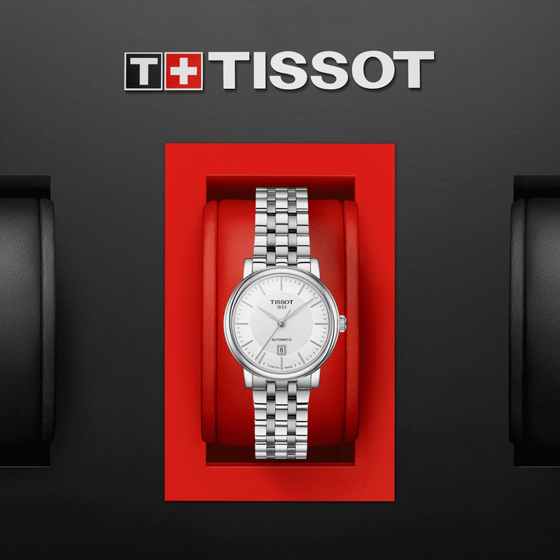 Tissot T Classic Carson Premium Silver Dial Silver Steel Strap Watch for Women - T122.207.11.031.00 Buy Now By Tissot