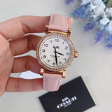Coach Madison White Dial Pink Leather Strap Watch for Women - 14503395 Buy Now By Coach