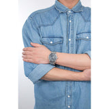 Fossil The Commuter Black Dial Silver Steel Strap Watch for Men - FS5391 Buy Now By Fossil