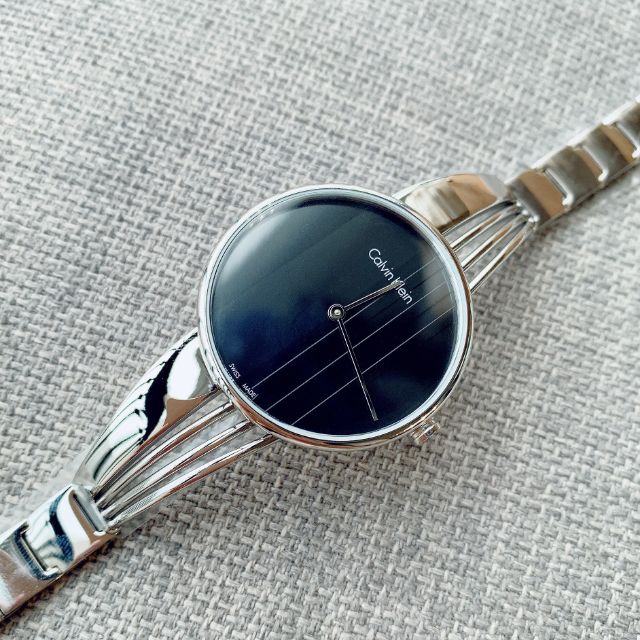 Calvin Klein Drift Black Dial Silver Steel Strap Watch for Women - K6S2N111 Buy Now By Calvin Klein