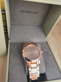 Burberry The City Rose Gold Dial Rose Gold Steel Strap Watch for Women - BU9034 Buy Now By Burberry
