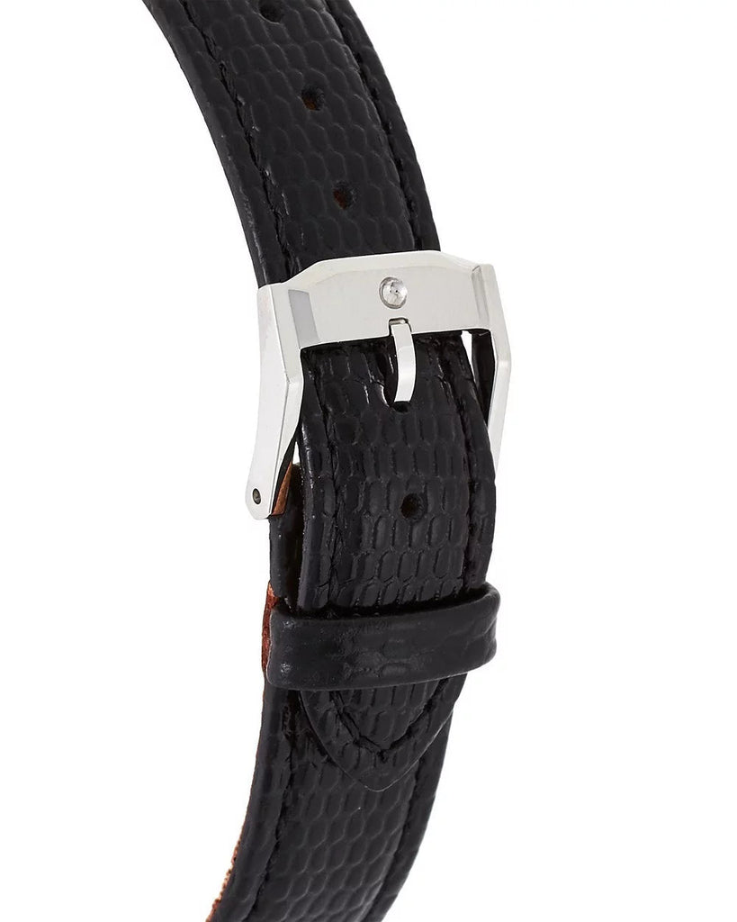 Movado Museum Black Dial Black Leather Strap Watch For Women - 2100004 Buy Now By Movado