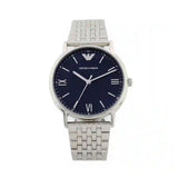 Emporio Armani Kappa Quartz Blue Dial Silver Steel Strap Watch For Men - AR80010 Buy Now By Emporio Armani