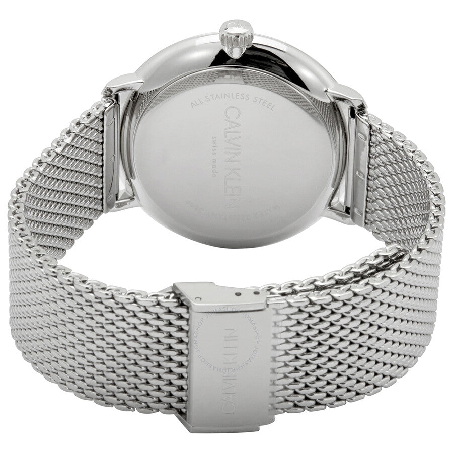 Calvin Klein High Noon Quartz Blue Dial Silver Mesh Bracelet Watch for Men - K8M2112N Buy Now By Calvin Klein