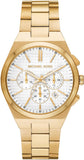 Michael Kors Lennox Chronograph White Dial Gold Steel Strap Watch For Men - MK9120 Buy Now By Michael Kors
