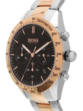 Hugo Boss Talent Black Dial Two Tone Steel Strap Watch for Men - 1513584 Buy Now By Hugo Boss