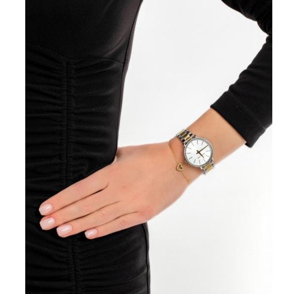 Michael Kors Pyper Quartz Silver Dial Two Tone Steel Strap Watch For Women - MK1041 Buy Now By Michael Kors